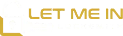 A logo for a company called let me in.