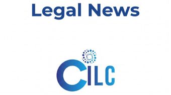 Legal News banner with blue CILC logo on a white background