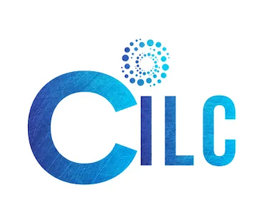 CILC logo in blue gradient with a circular dot pattern above the letters