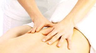 back massage in progress
