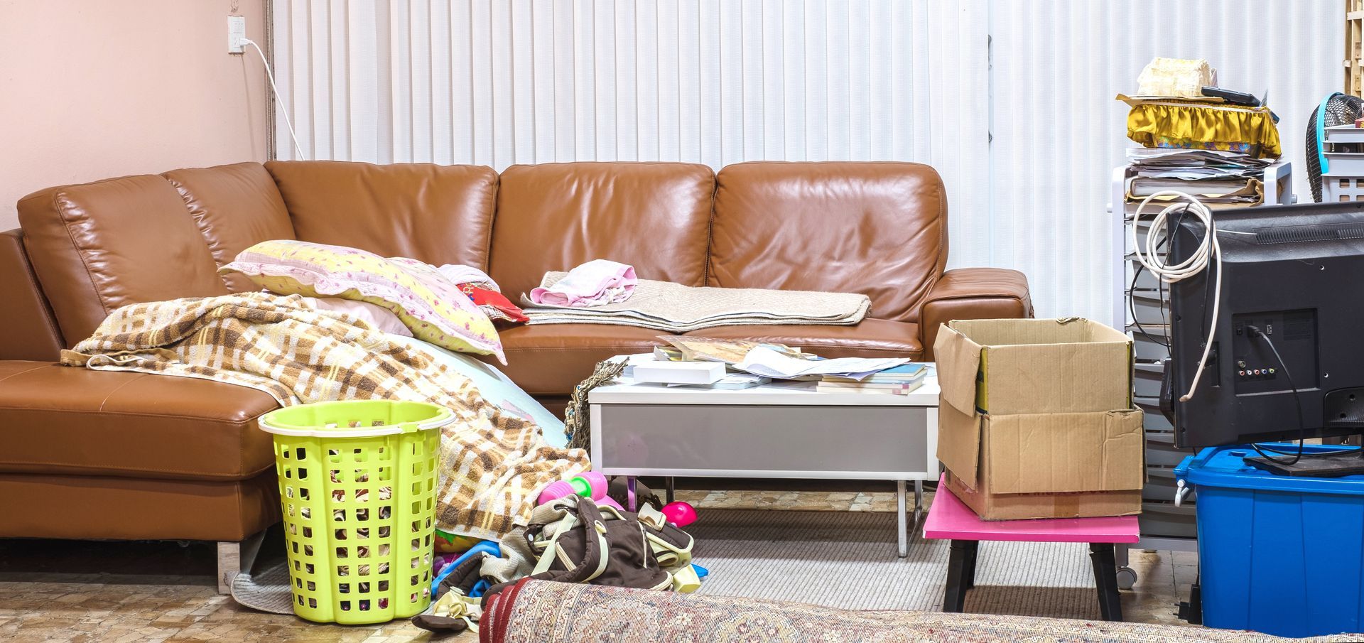 Cluttered home