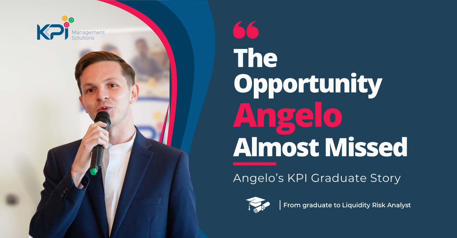 Angelo speaking about his journey from finance graduate to Liquidity Risk Analyst at Absa 