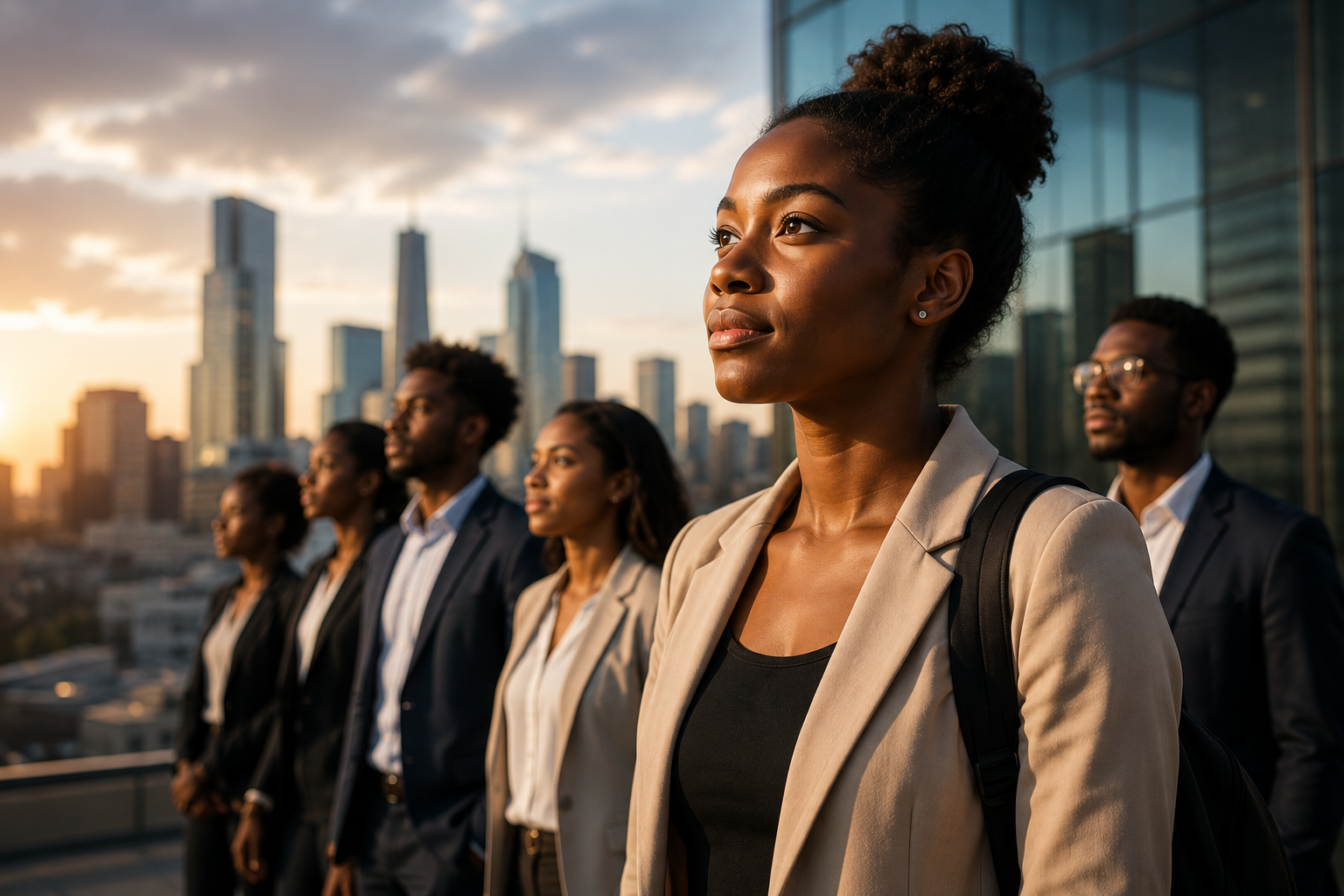 Young South African finance professionals representing graduate talent and pathways to future leader