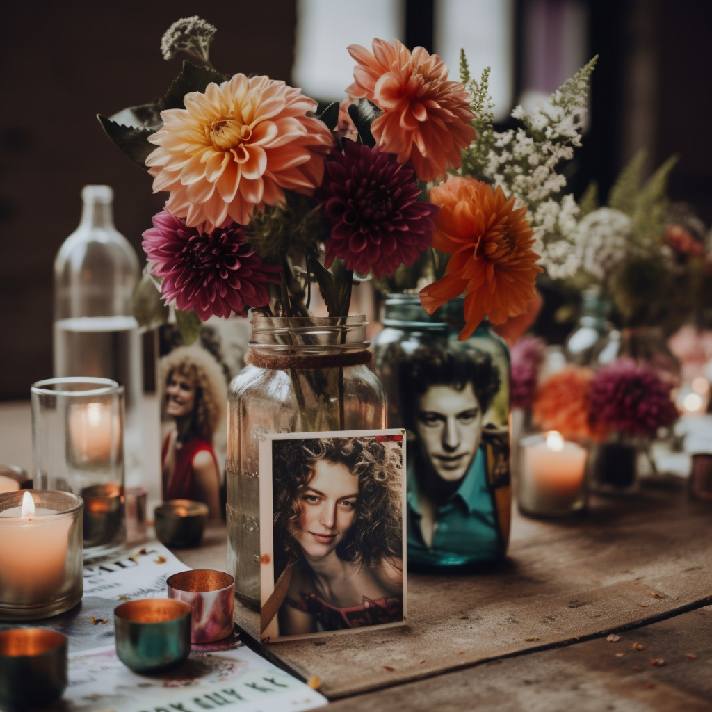 Decoratie op een bruiloft