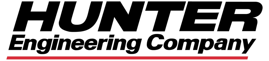 The Hunter Engineering Company logo: bold black text with a thin red horizontal line underneath.