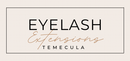 Eyelash Extensions logo in a beige box with black