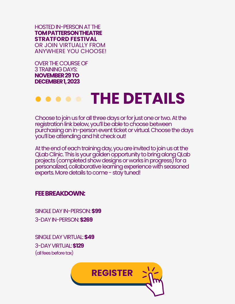 Official QLab Training with Figure 53 (Makers of QLab)