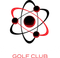 Swing Lab Golf Club logo with red and black golf ball design