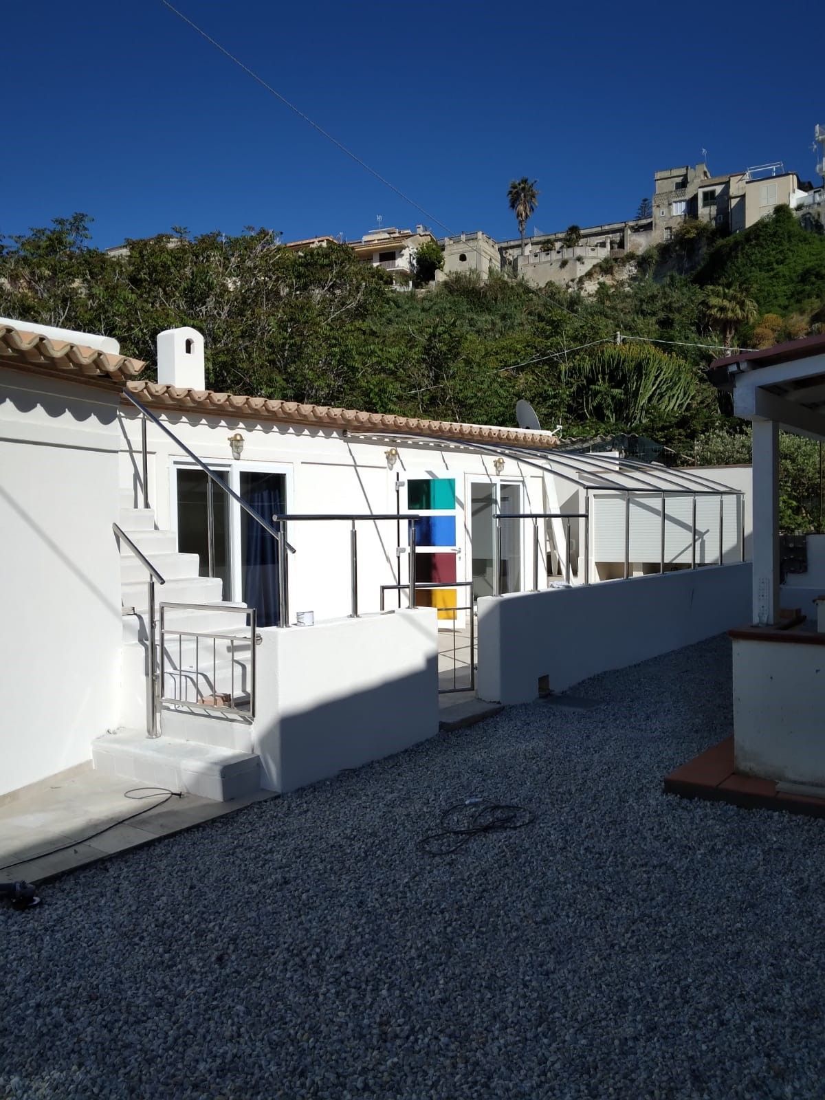pergola in acciaio inox