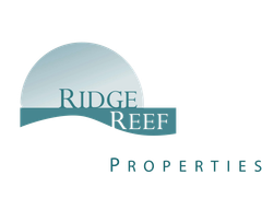 Ridge Reef Properties logo: teal arc above 