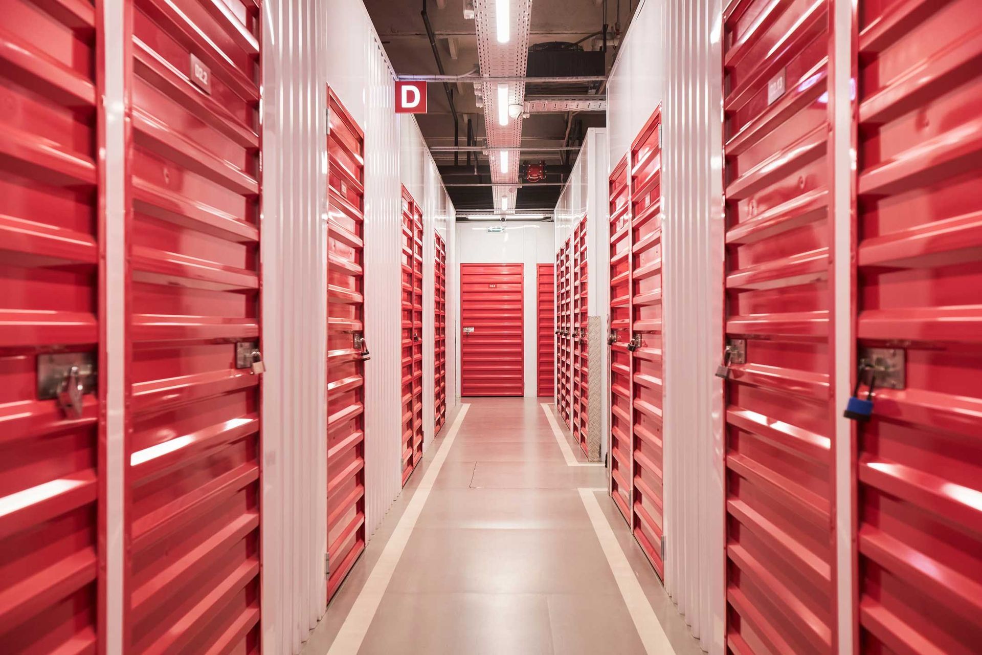 Indoor storage hallway Indoor storage hallway
