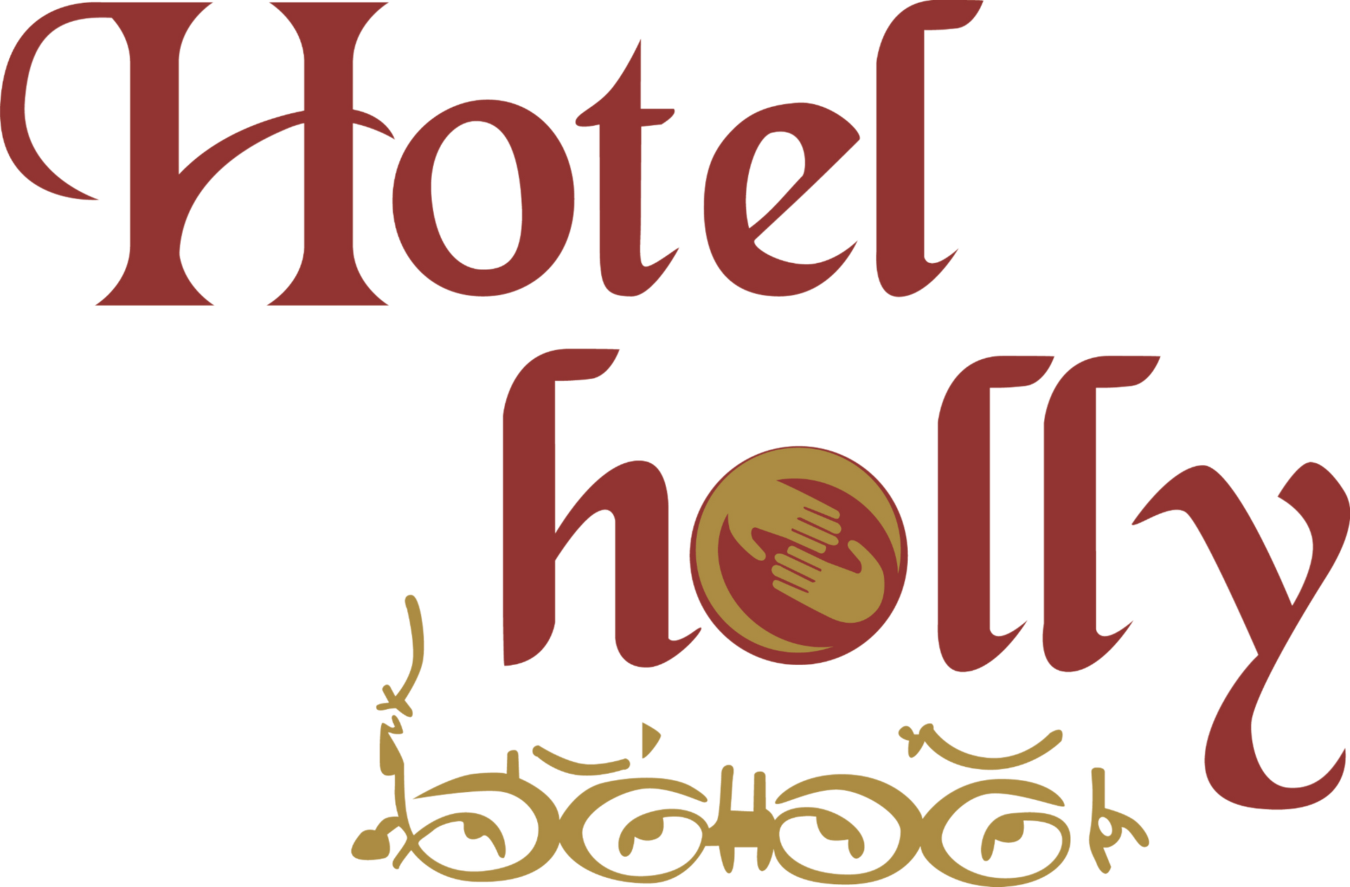 Un logotipo para un hotel llamado Hotel Holly.