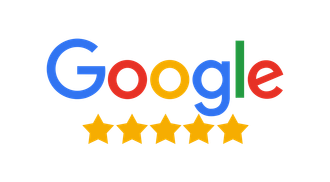 Google logo with five gold stars. Pascaris Law Firm, PLLC a Michigan Law Firm