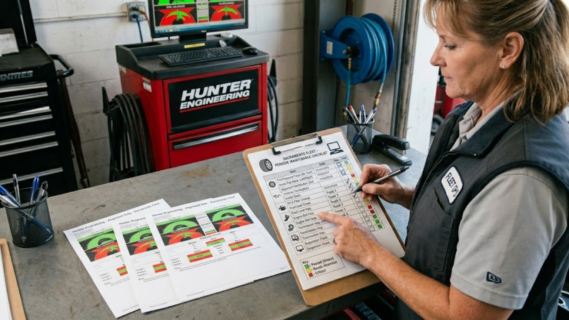 fleet maintenance program truck alignment schedule checklist