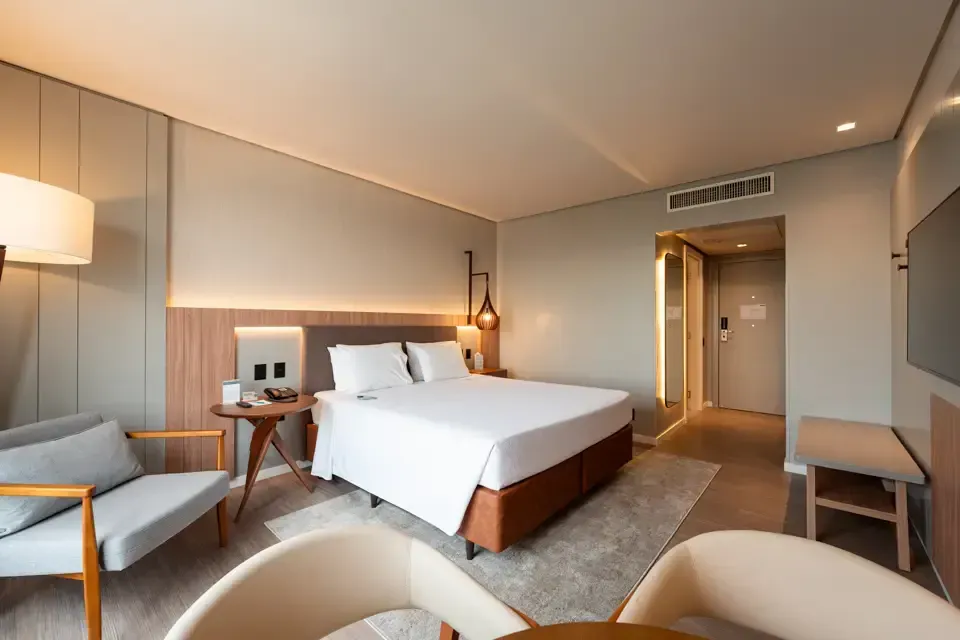 Luxo Superior 1 cama de casal Hotel Deville Prime Porto Alegre