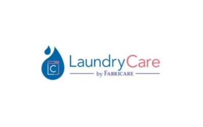 LaundryCare by Fabricaare logo with blue water droplet and washing machine icon