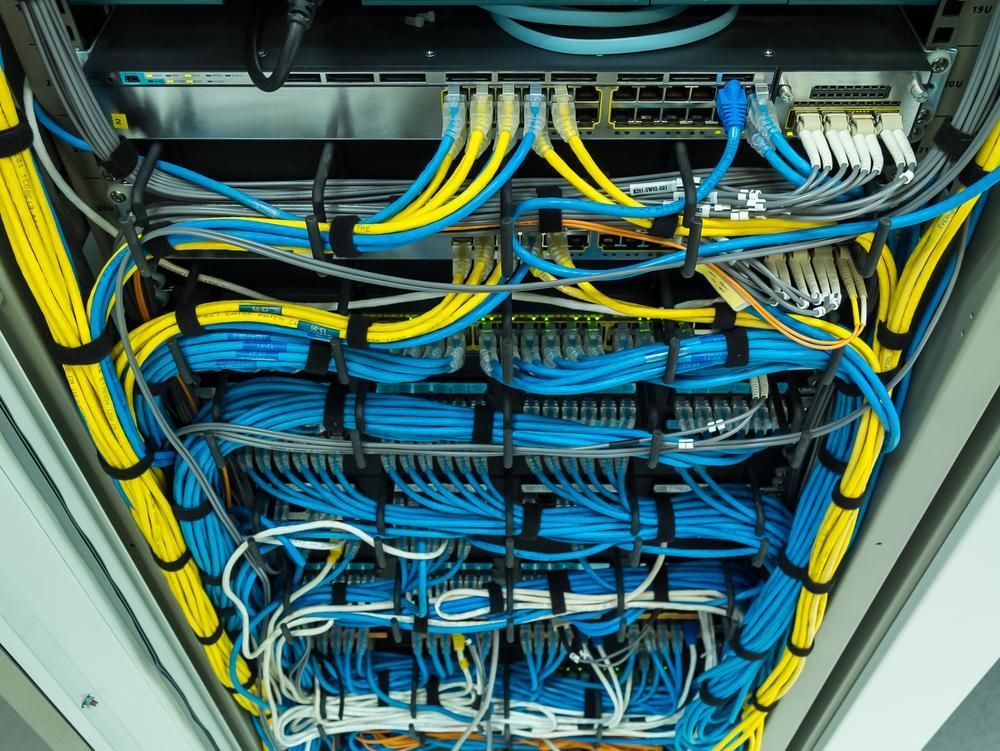 A Bunch of Wires Are Hanging From the Ceiling — River City Communications In Melinga, NSW