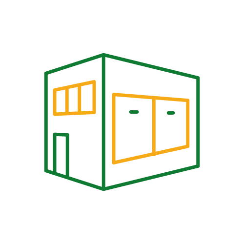 10' x 10' Square foot storage