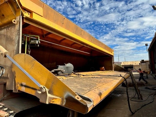 White Custom Trailer — Wright's Welding Operations In Camooweal, QLD