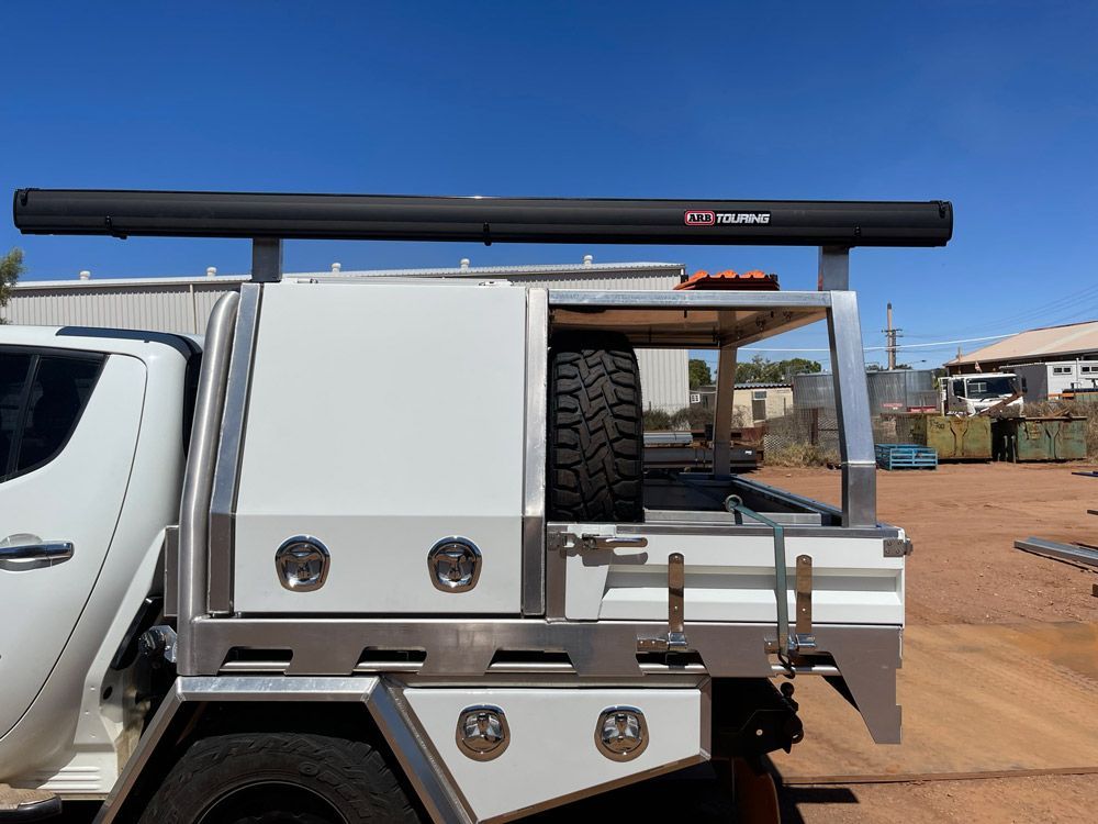 ARB Touring With Canopy And Toolbox — Wright's Welding Operations In Cloncurry, QLD