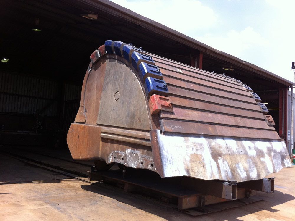 Back Of The Heavy Bucket Welding Repair — Wright's Welding Operations In Karumba, QLD