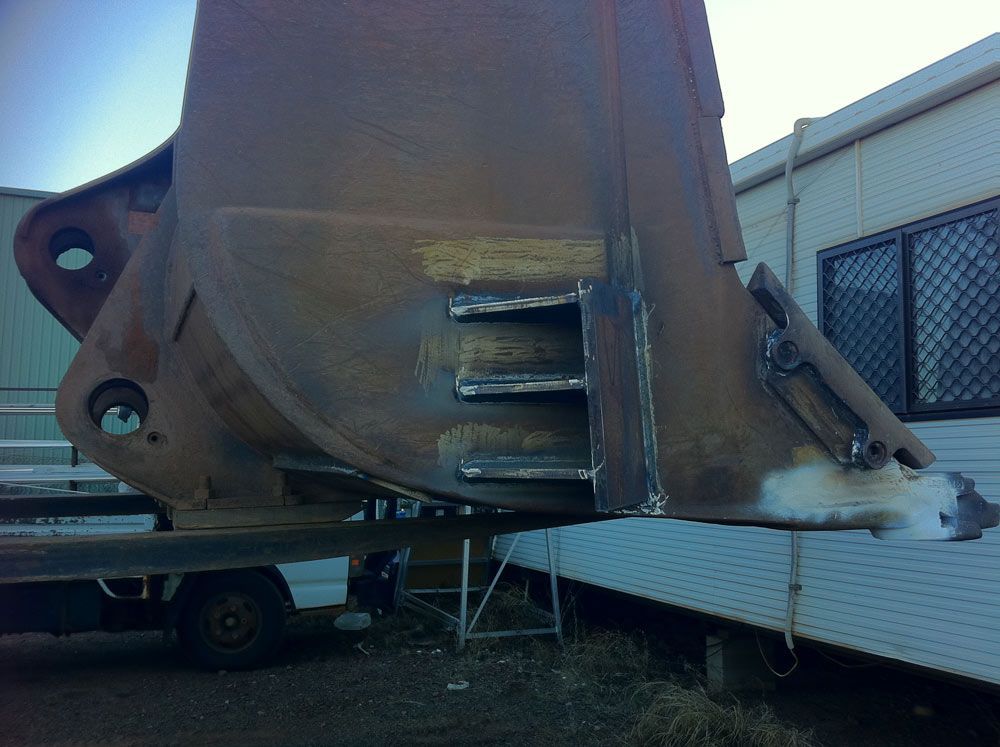 Fabricated Bucket On The Side — Wright's Welding Operations In Boulia, QLD