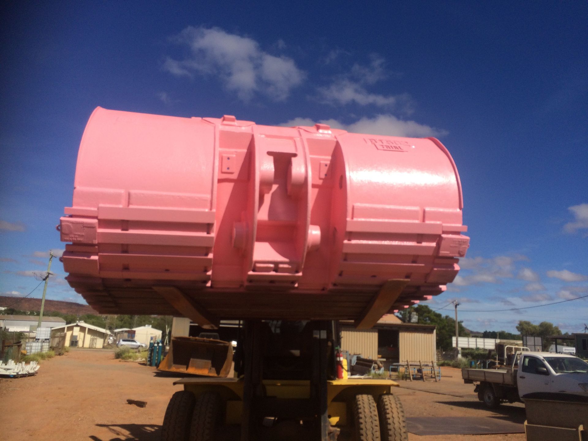 Sid View Of The Two Trailer Tray With Wrights Welding Truck — Wright's Welding Operations In Camooweal, QLD