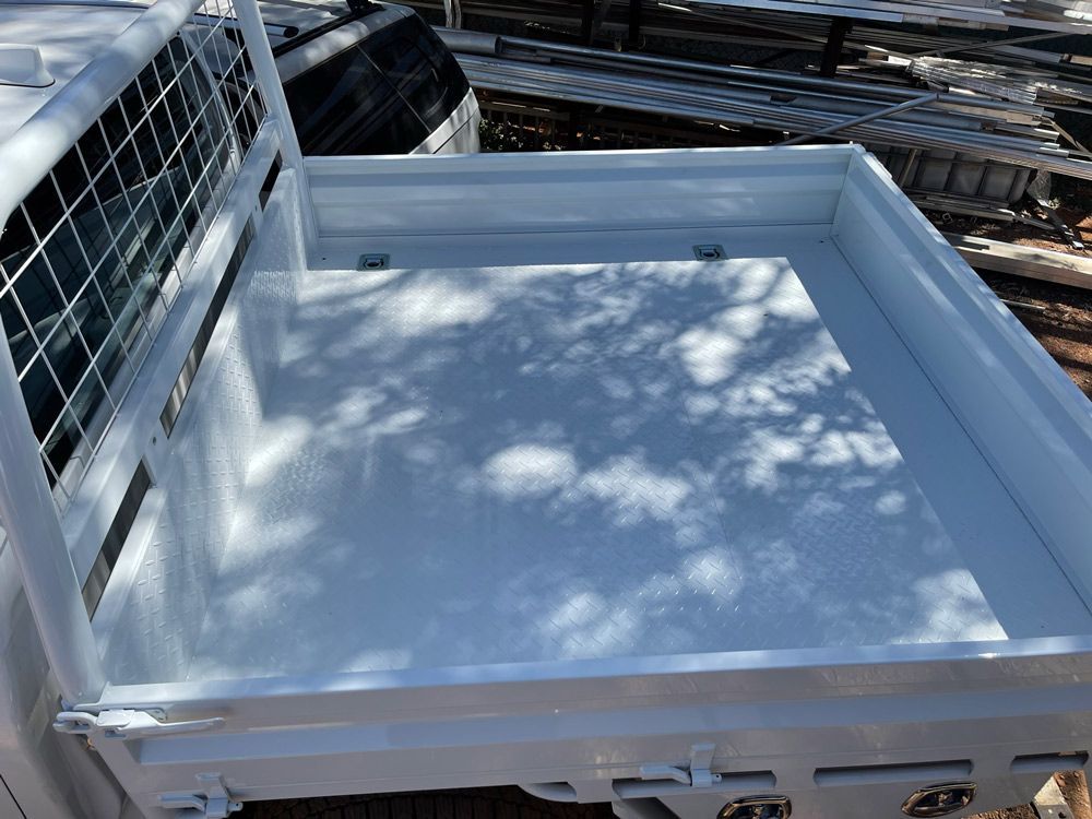 Top View Of The Pick Up Trailer Trays — Wright's Welding Operations In Normanton, QLD