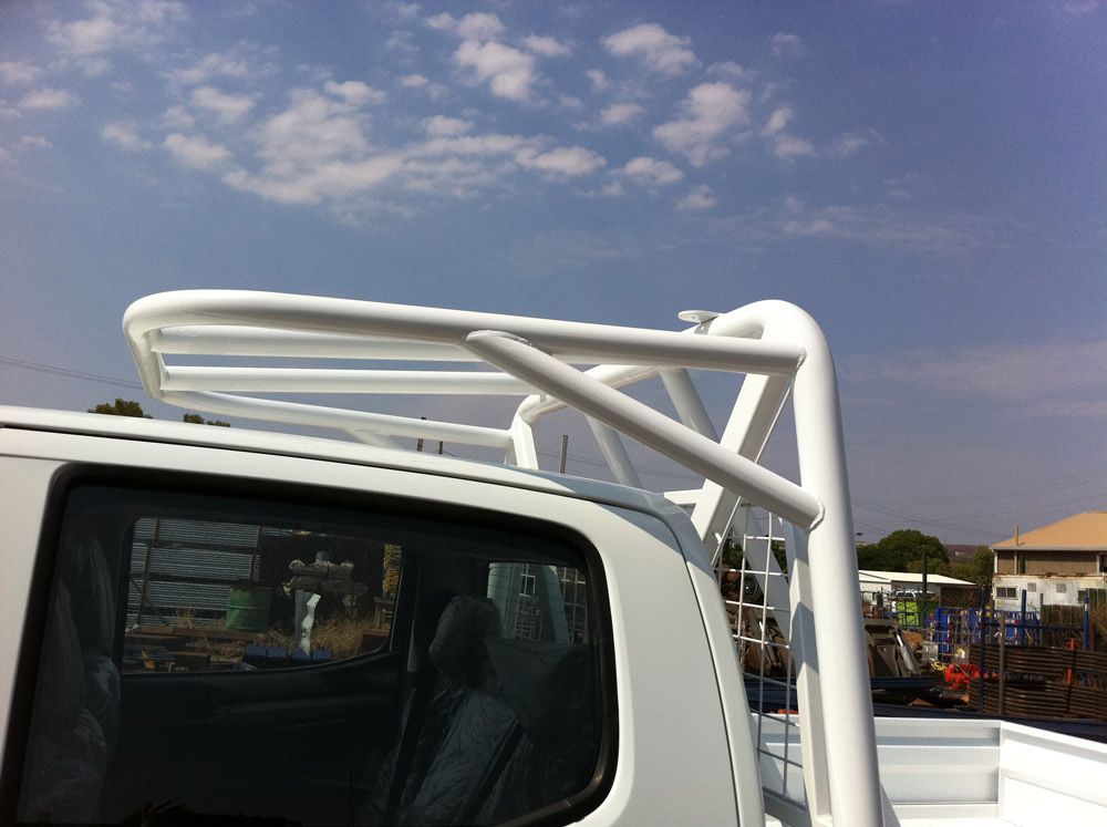 Toyota Hilux With Half Cab Roll Bar — Wright's Welding Operations In Normanton, QLD