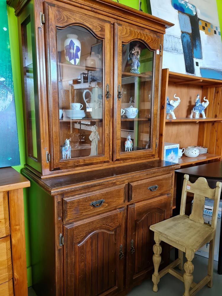 Wood Cabinet and Chair — The Cheapy Shop in Taree, NSW