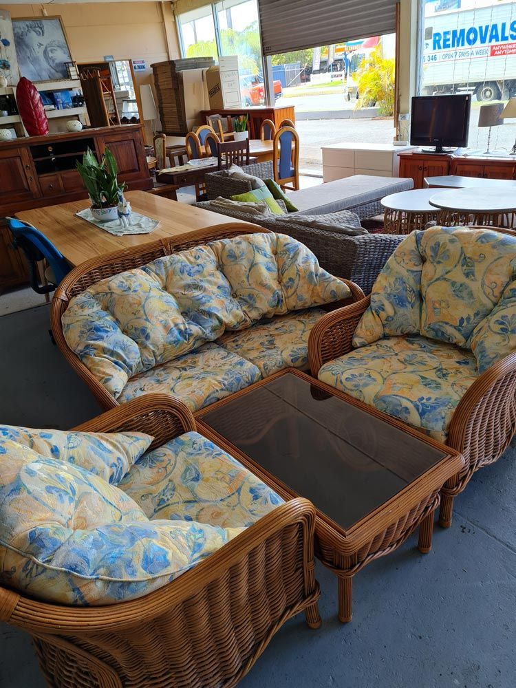 Wood Chair with Floral Foam — The Cheapy Shop in Taree, NSW