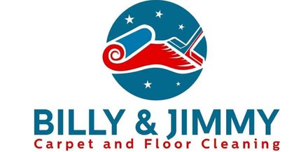 The logo for billy and jimmy carpet and floor cleaning