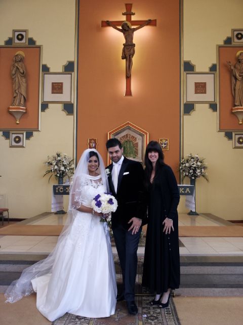 A wedding ceremony in Church