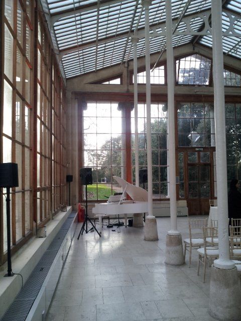 A wedding ceremony at Kew Gardens