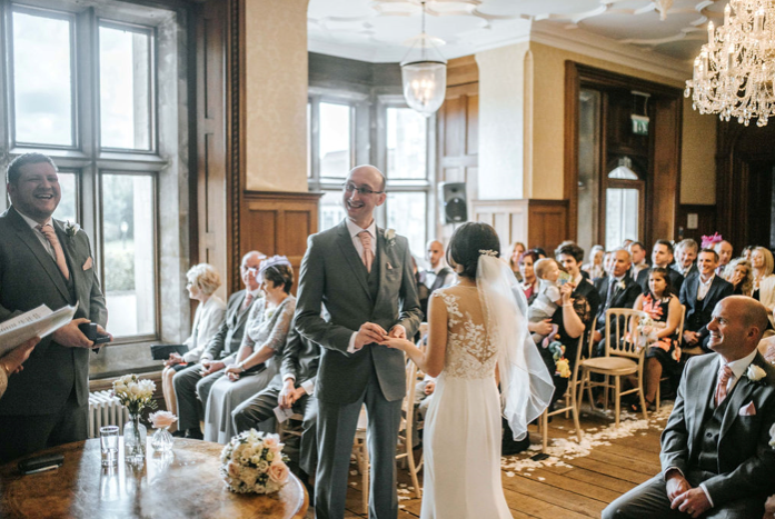 Vanessa Hastings performing during a wedding ceremony