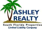 Ashley Realty South Florida Properties LLC logo featuring a palm tree symbol and company name text, real estate brokerage