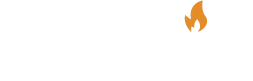 Orange flame icon on a white background