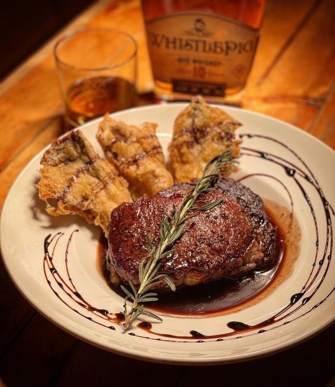 Beef Tenderloin With Tempura Fried Oyster — Telluride, CO — Floradora Saloon