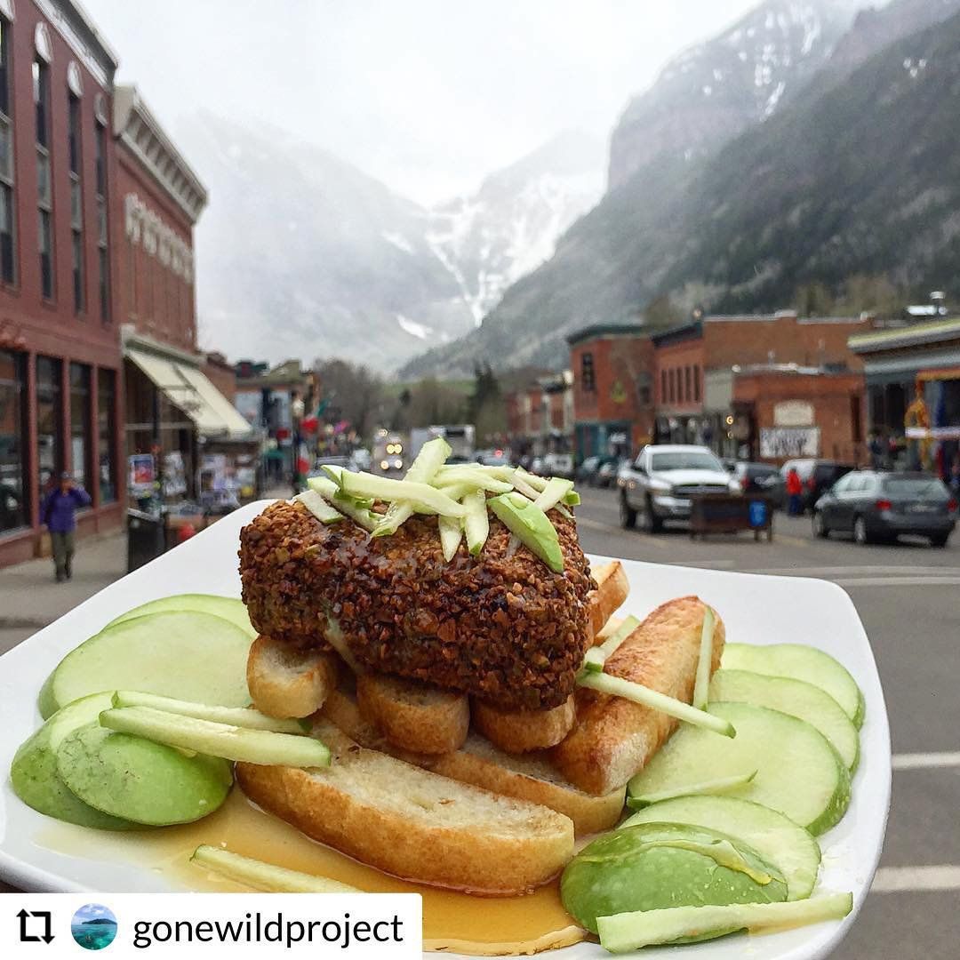 Pistachio Crusted Baked Brie — Telluride, CO — Floradora Saloon