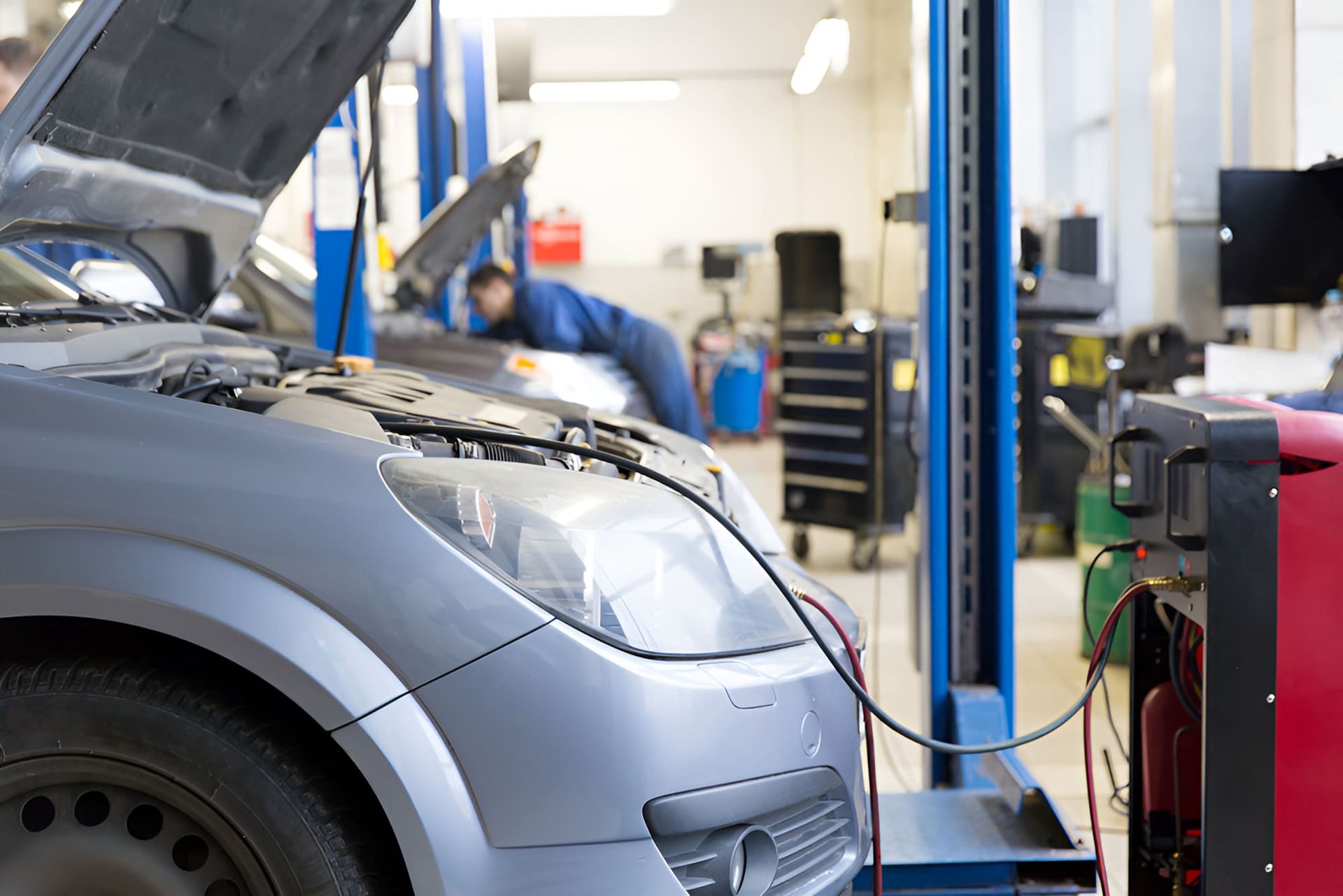 A Car is Being Repaired — Protec Mechanical Repairs In Taree, NSW