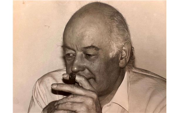 Man smoking a cigar