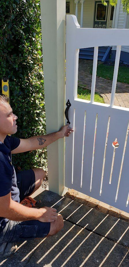 gate being worked on