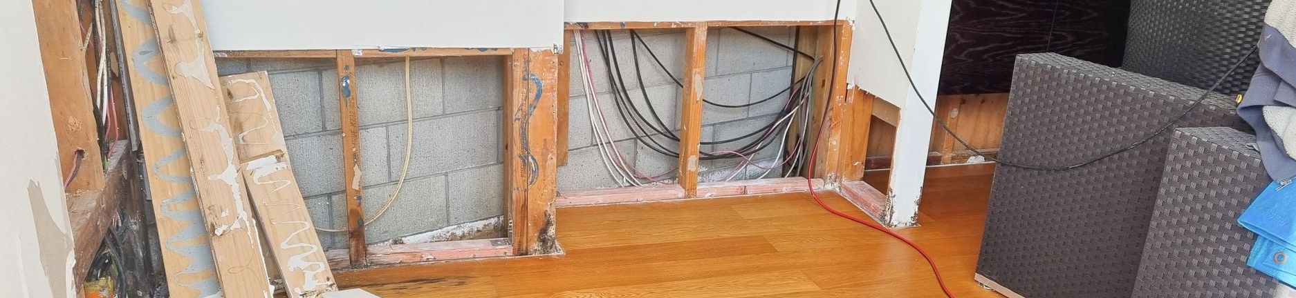 open plasterboard