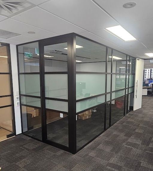 interior glass fit out