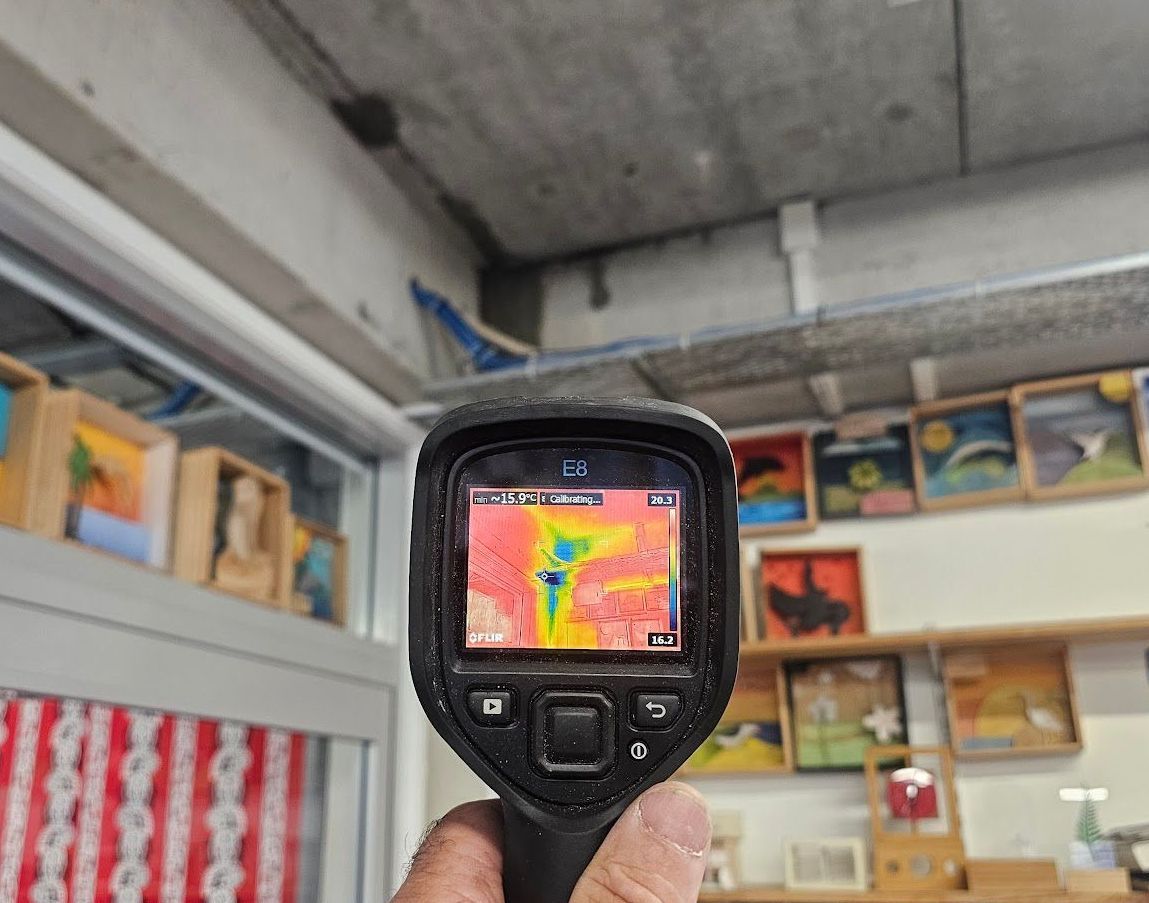 infrared camera showing water