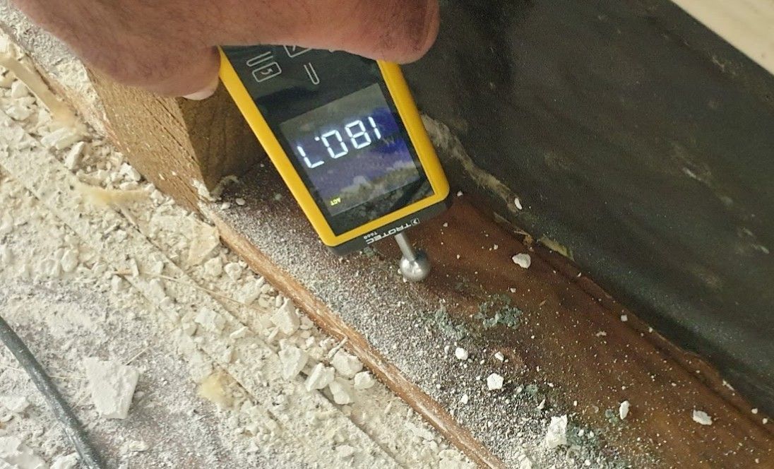 High moisture readings