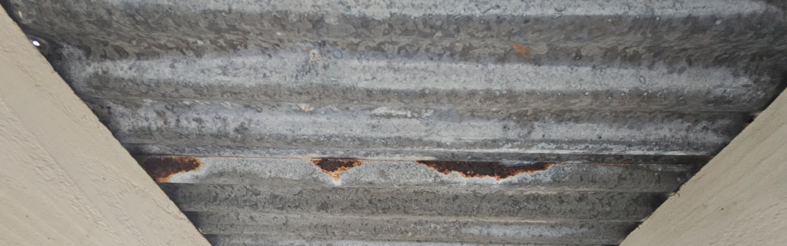 rust on corrugated roof