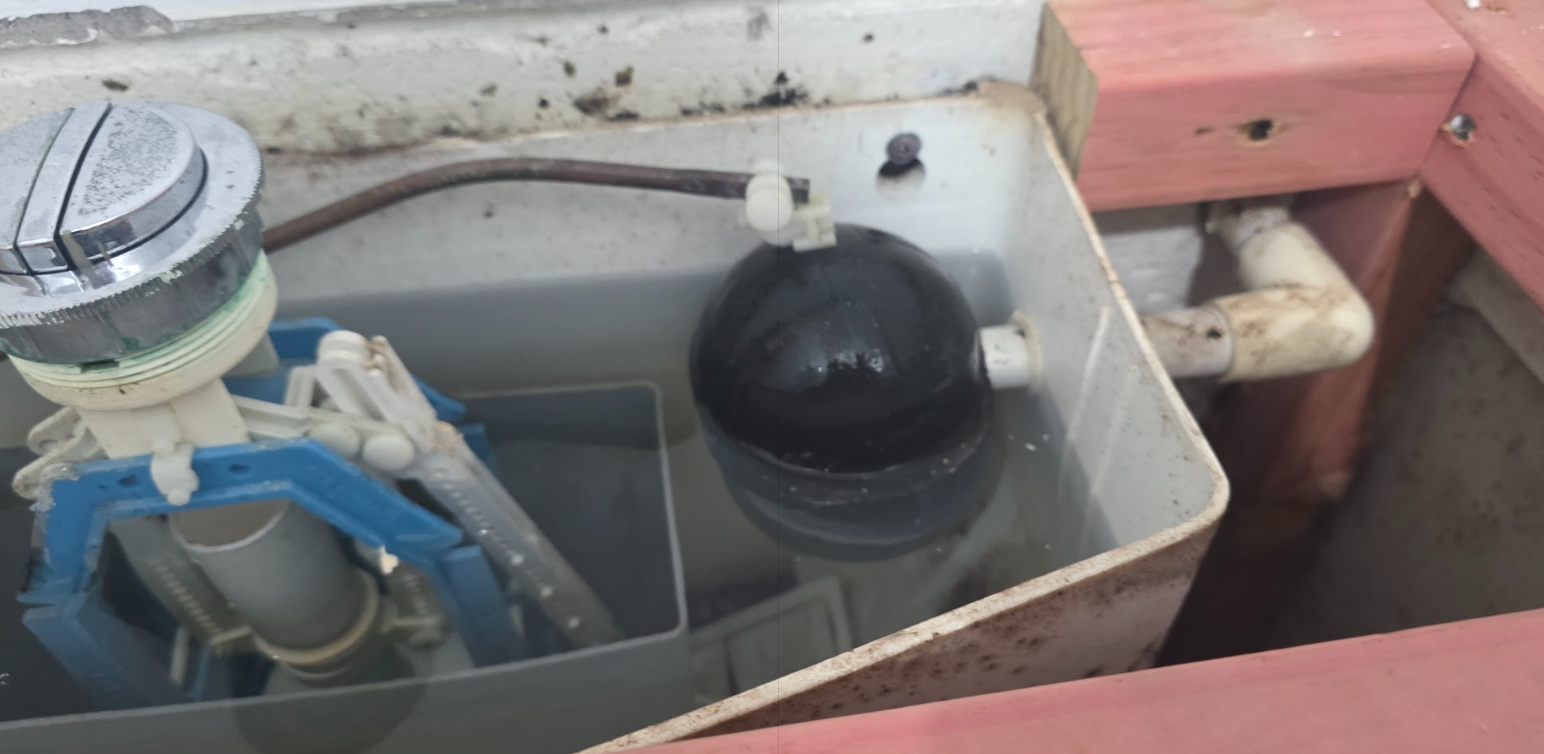 leaking toilet system