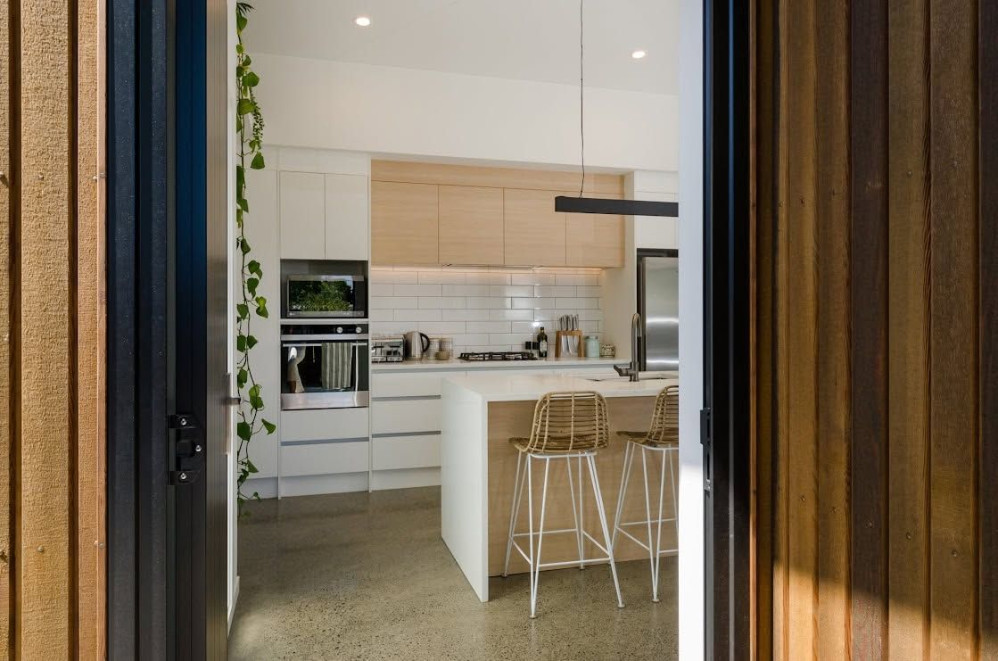 Peeping into a kitchen