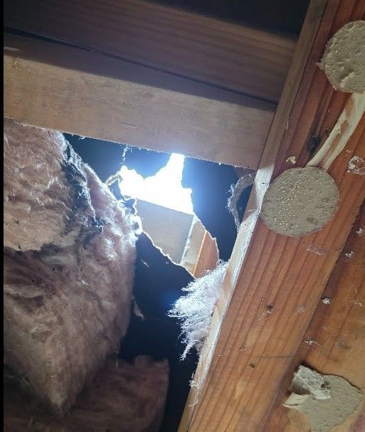 through roof